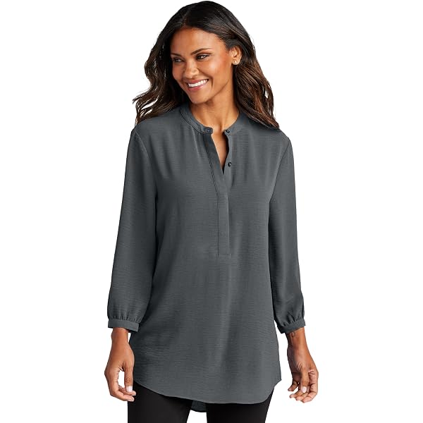 Port Authority Ladies Textured Crepe Long Tunic LW715 - LW715